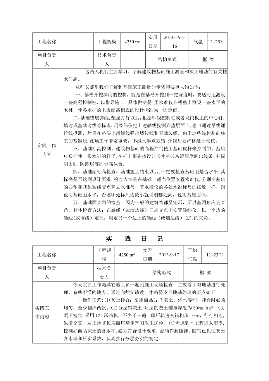 建筑施工与管理专业毕业实习日记_第3页