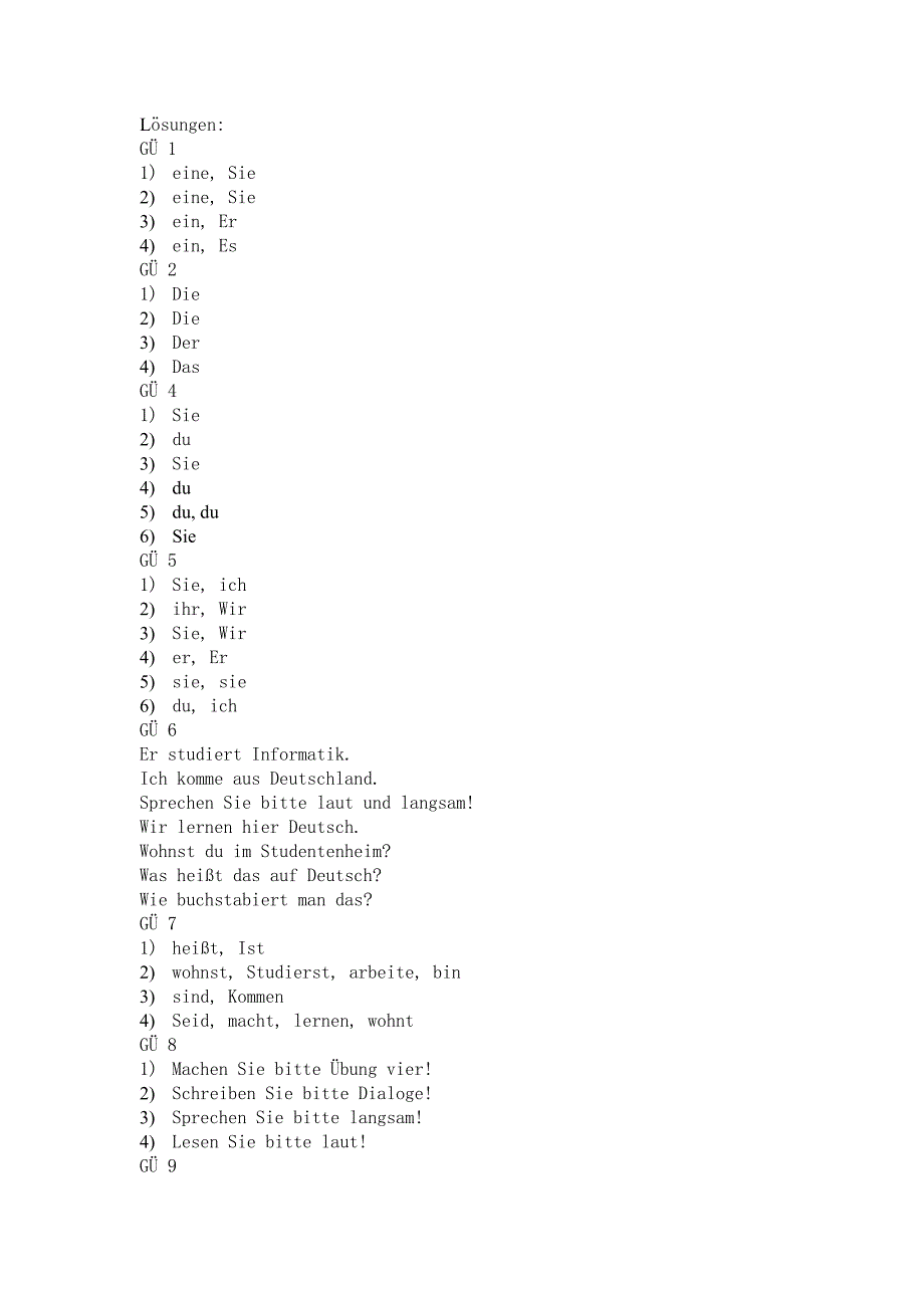 大学德语第一册练习答案.doc_第1页