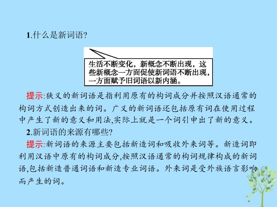 2018年高中语文 第四课 词语万花筒 4.3 每年一部&amp;ldquo;新词典&amp;rdquo;-新词语课件 新人教版选修《语言文字应用》_第4页