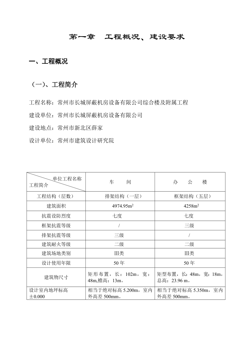 常州市长城屏蔽机房设备有限公司施工组织设计.doc_第1页