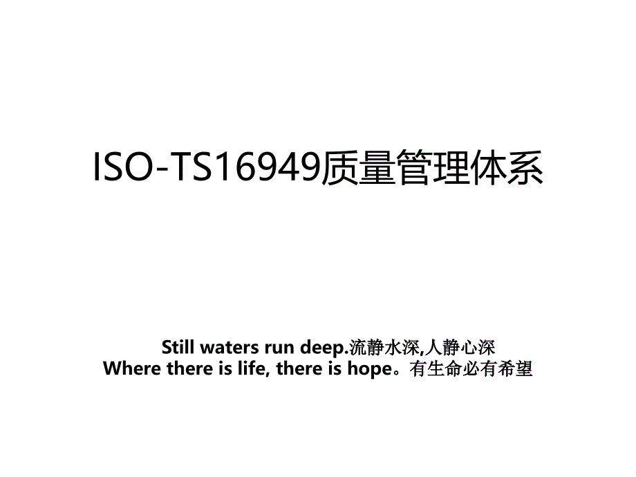 isots16949质量体系_第1页