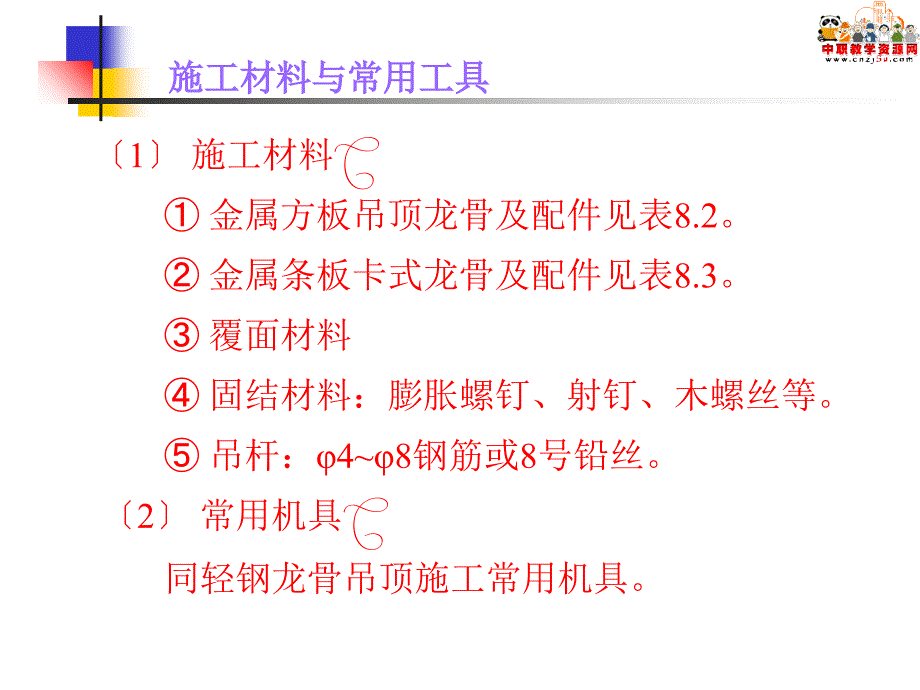 建筑施工技术课件吊顶工程施工二_第3页