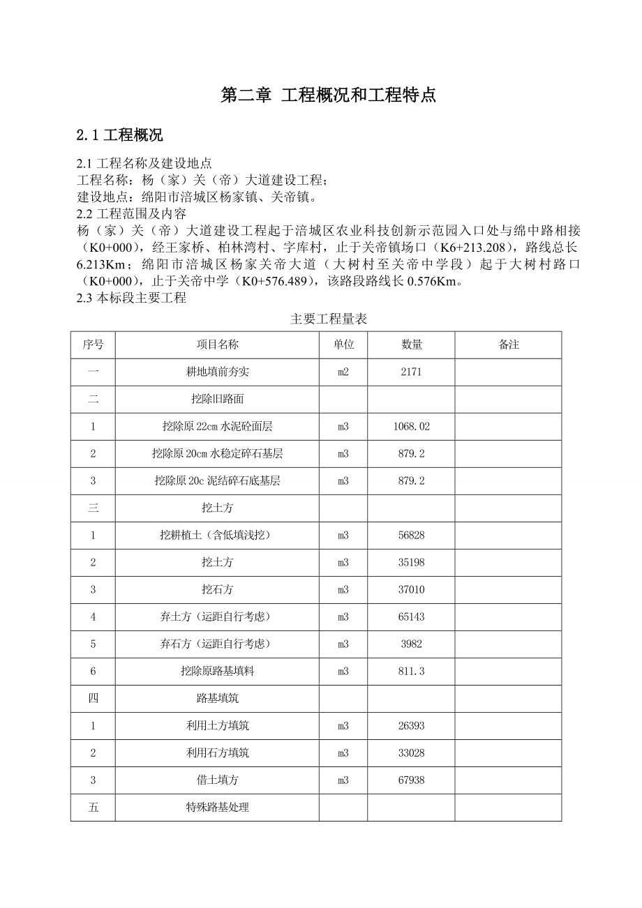 杨家关帝大道建设工程施工方案说明-毕业论文.doc_第4页