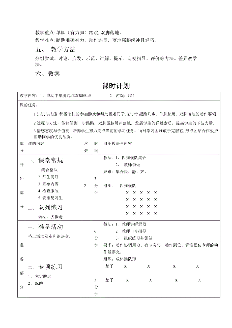 昌平区小学体育教案_第3页