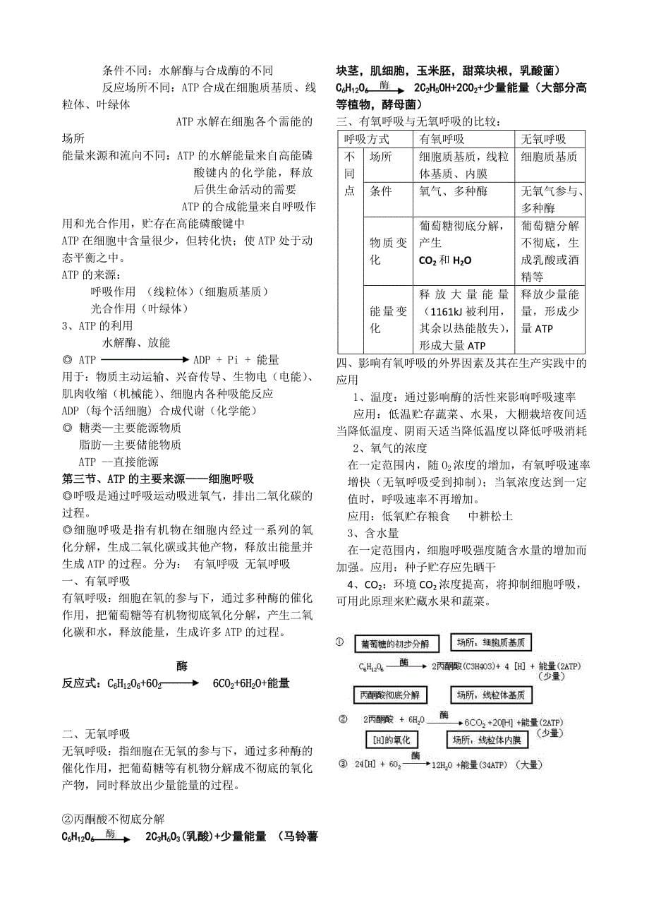 生物必修1复习资料_第5页