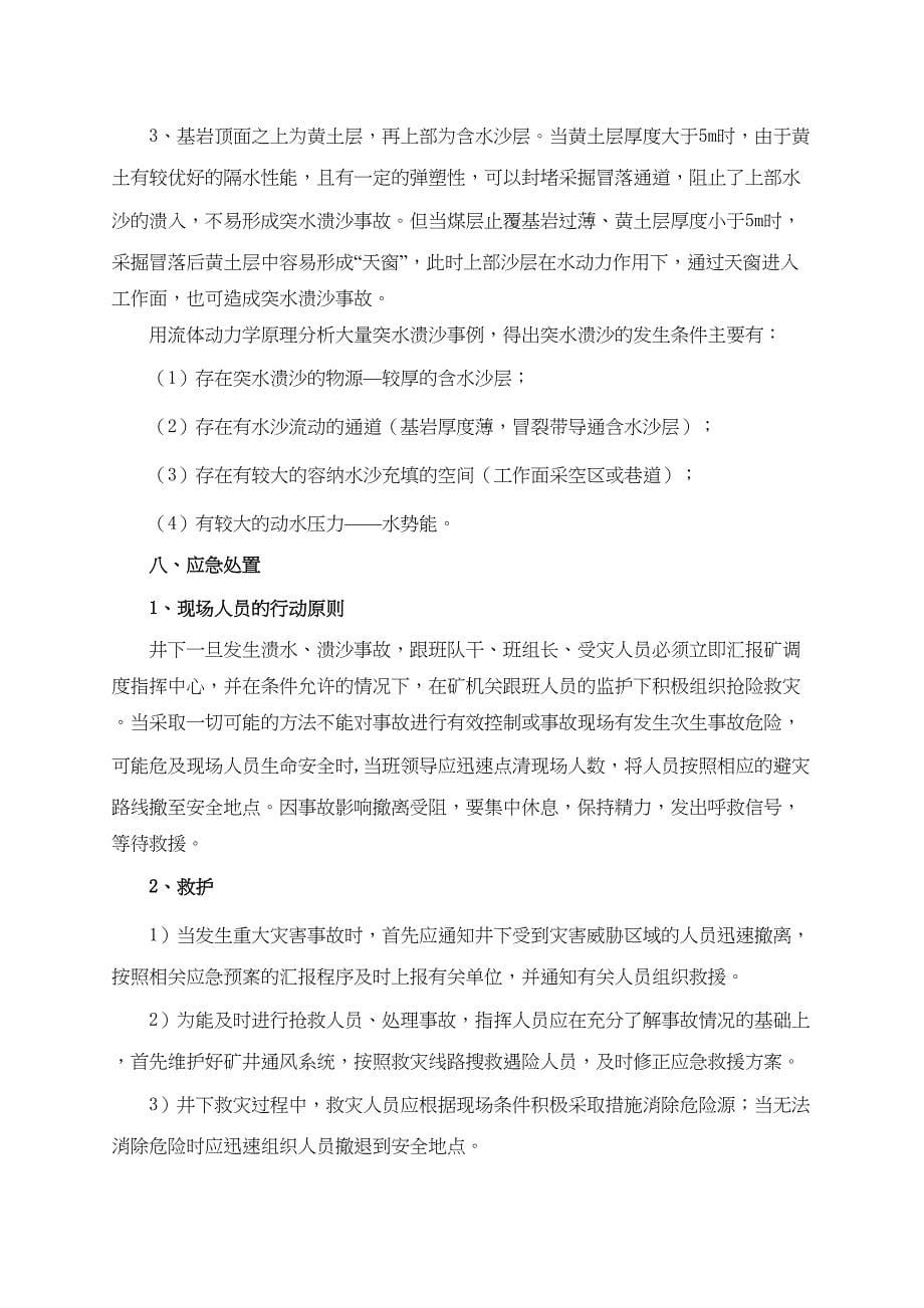 6综采面安全生产应急预案（天选打工人）.docx_第5页