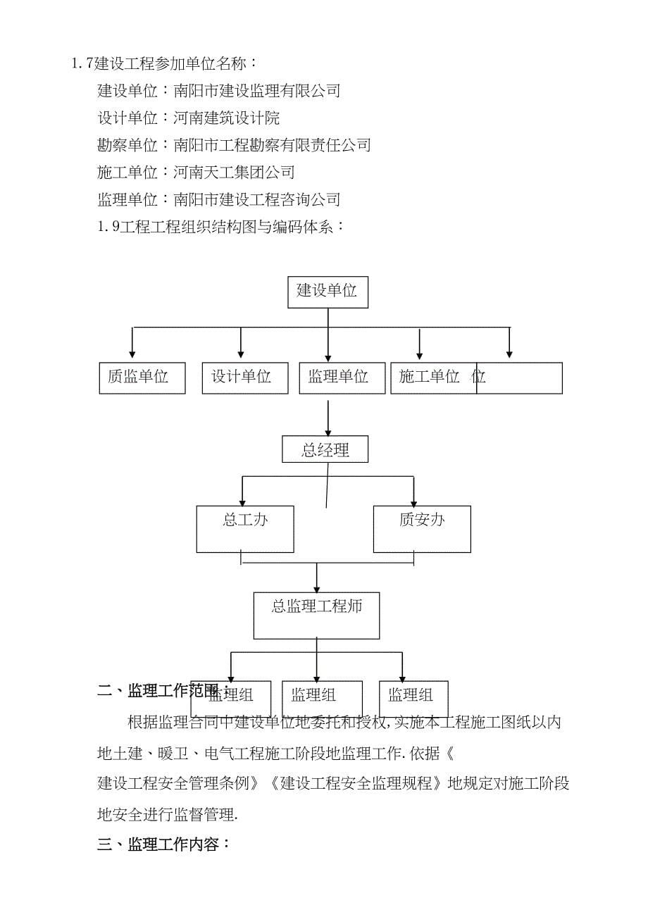 宿舍楼监理规划(整理)(DOC 42页)_第5页