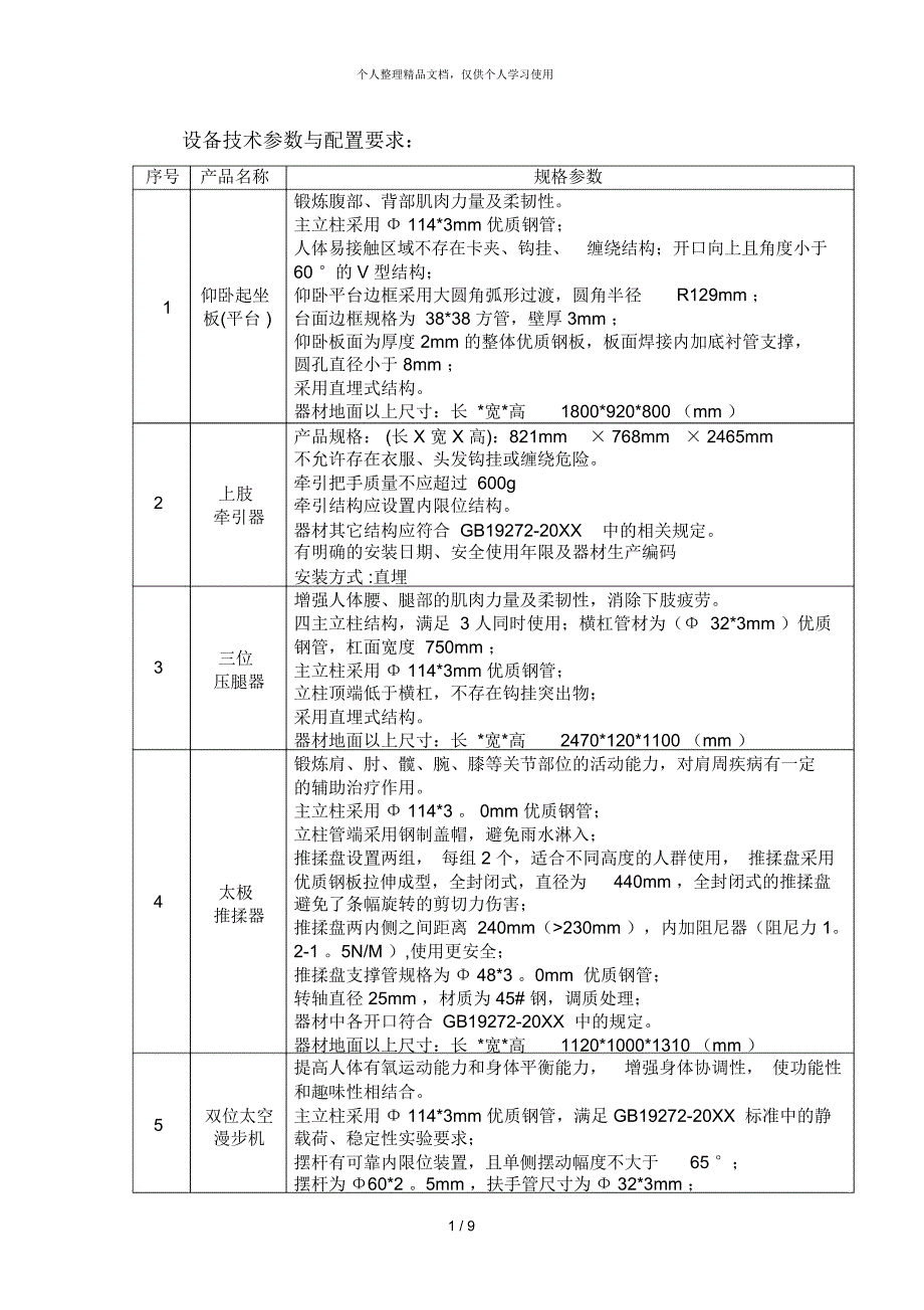 设备技术参数与配置要求_第1页