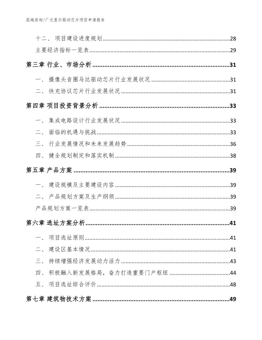 广元显示驱动芯片项目申请报告参考范文_第3页