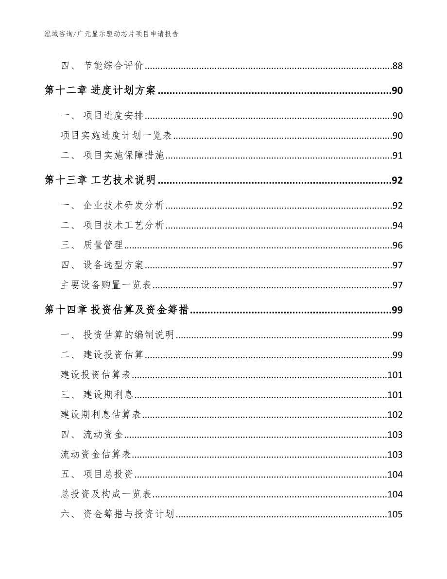 广元显示驱动芯片项目申请报告参考范文_第5页