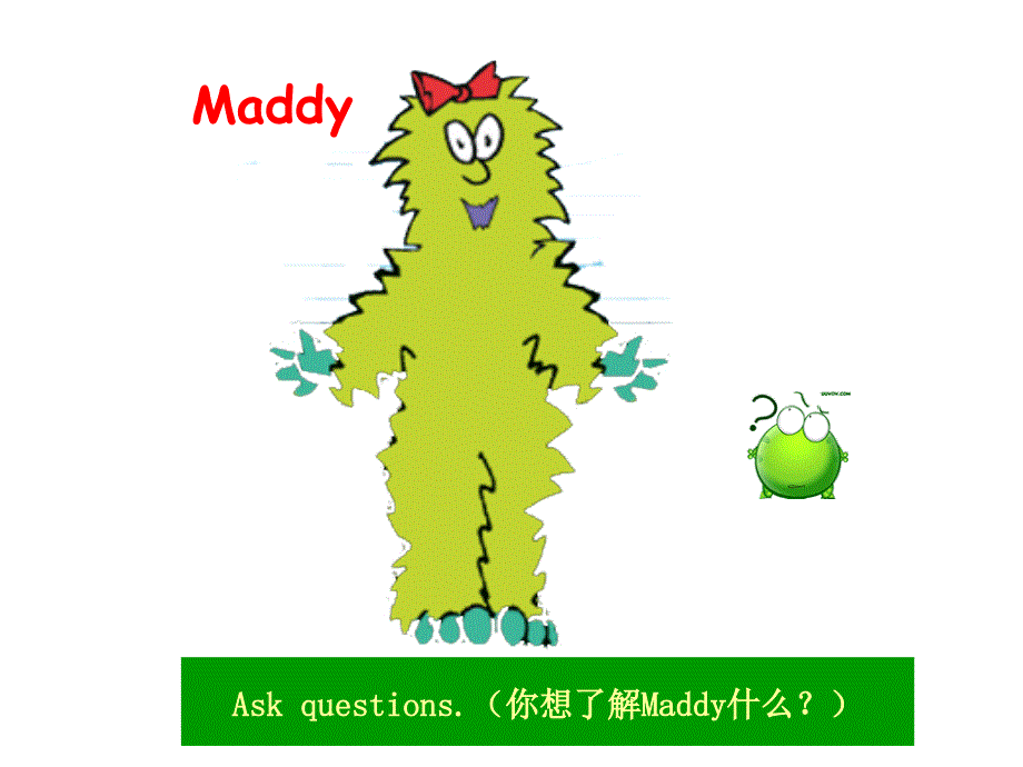 新冀教版三年级起点四年级英语下册Unit3AllaboutMeLesson18MaddytheMonster课件12_第3页