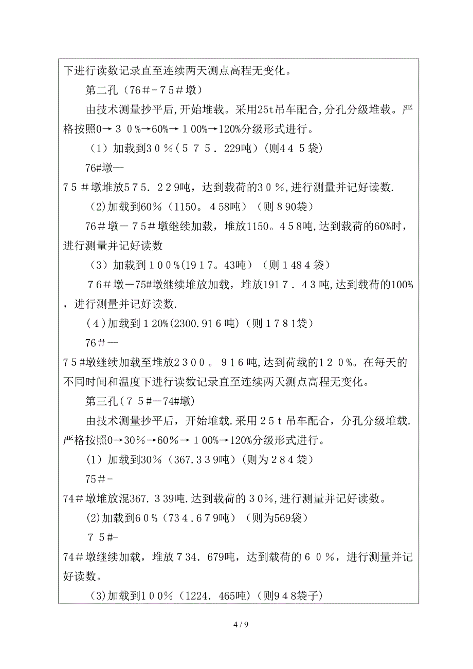 满堂支架预压技术交底_第4页