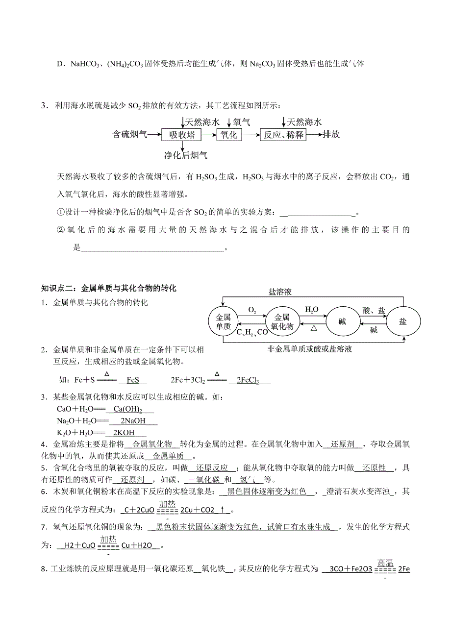 初中化学物质的相互转化_第3页