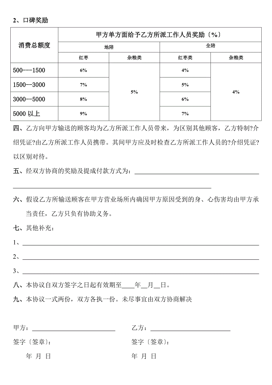 旅行社与景区、购物店合作协议_第2页