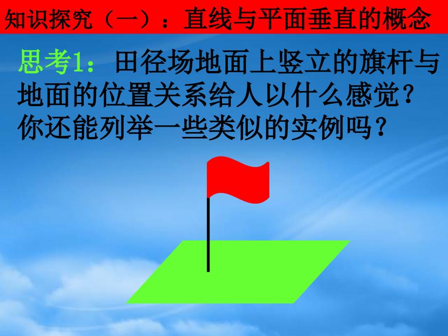 湖南省师大附中高一数学2.3.11直线与平面垂直的概念与判定课件新人教必修2_第4页