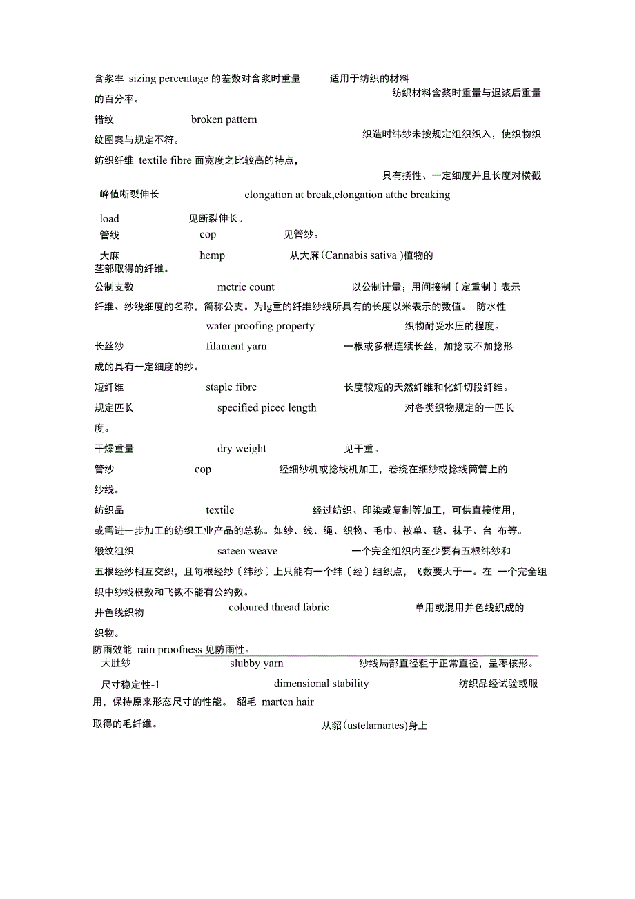 纺织名词解释_第2页