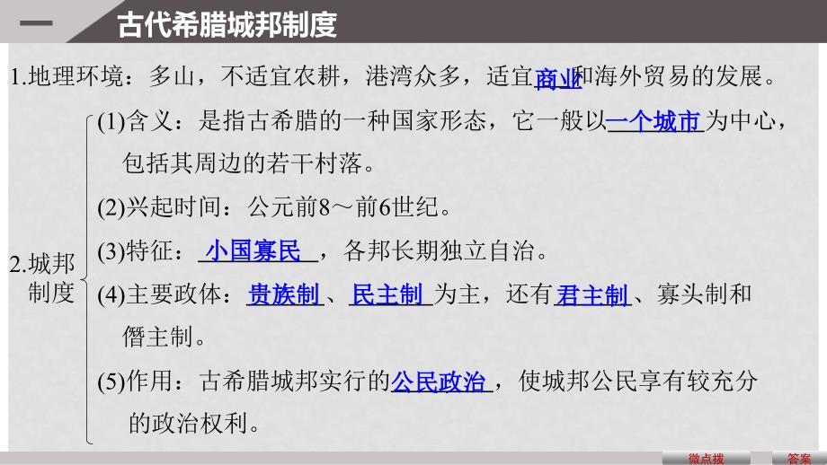 高考历史一轮复习 第二单元 古代希腊、罗马和近代西方的政治制度 考点5 古代希腊城邦与雅典民主政治课件 岳麓版_第4页