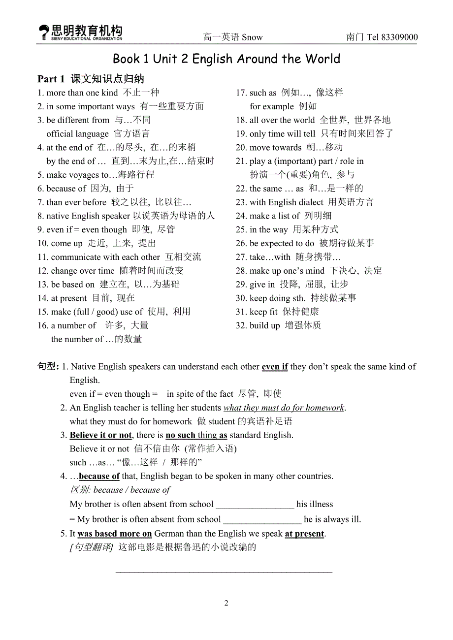 高中英语必修1至选修8重点短语及句型.doc_第2页