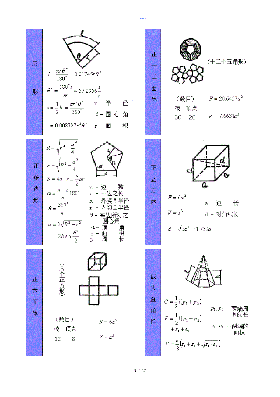 几何图形计算公式大全_第3页