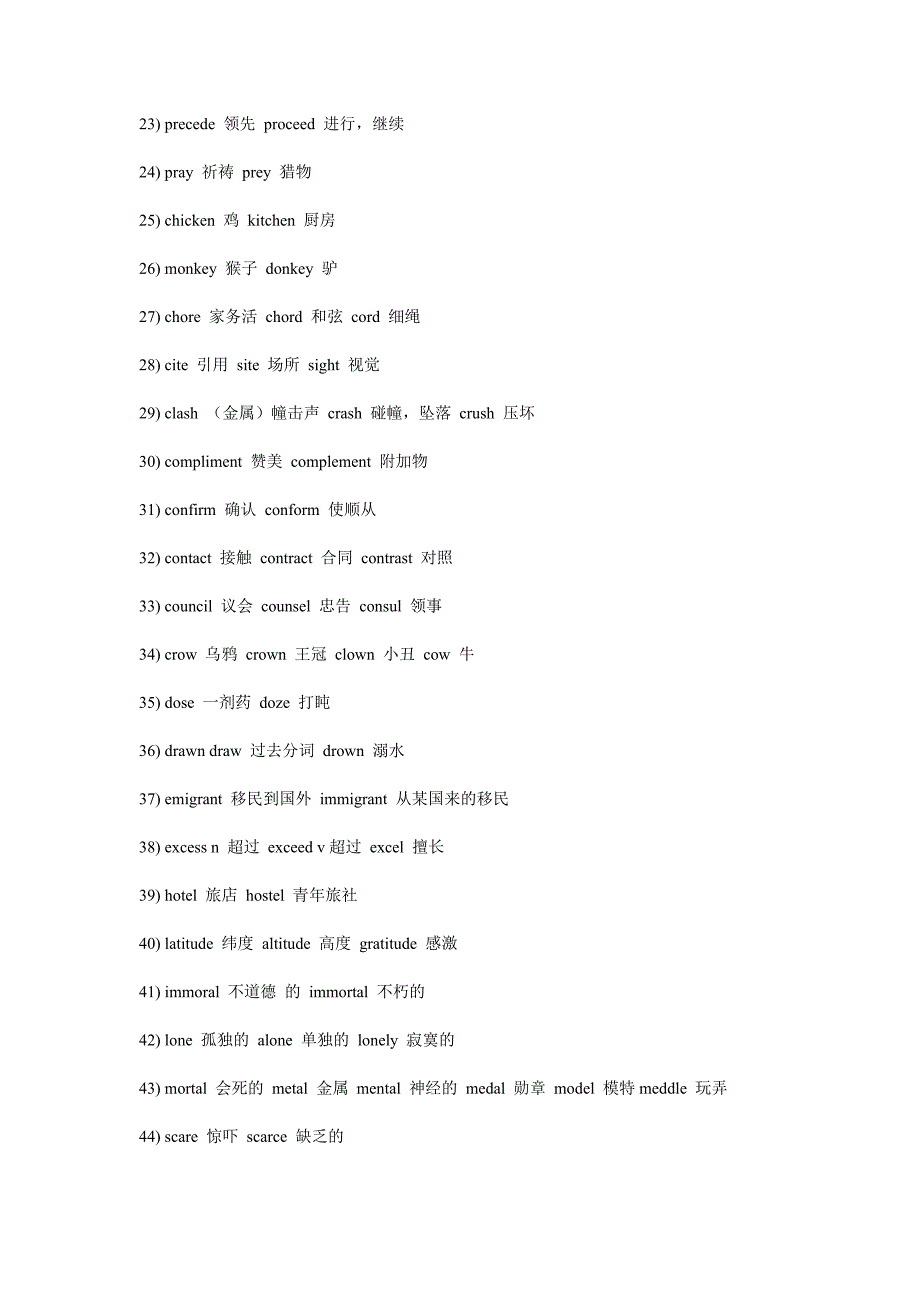 73组最容易错的英语单词.doc_第2页