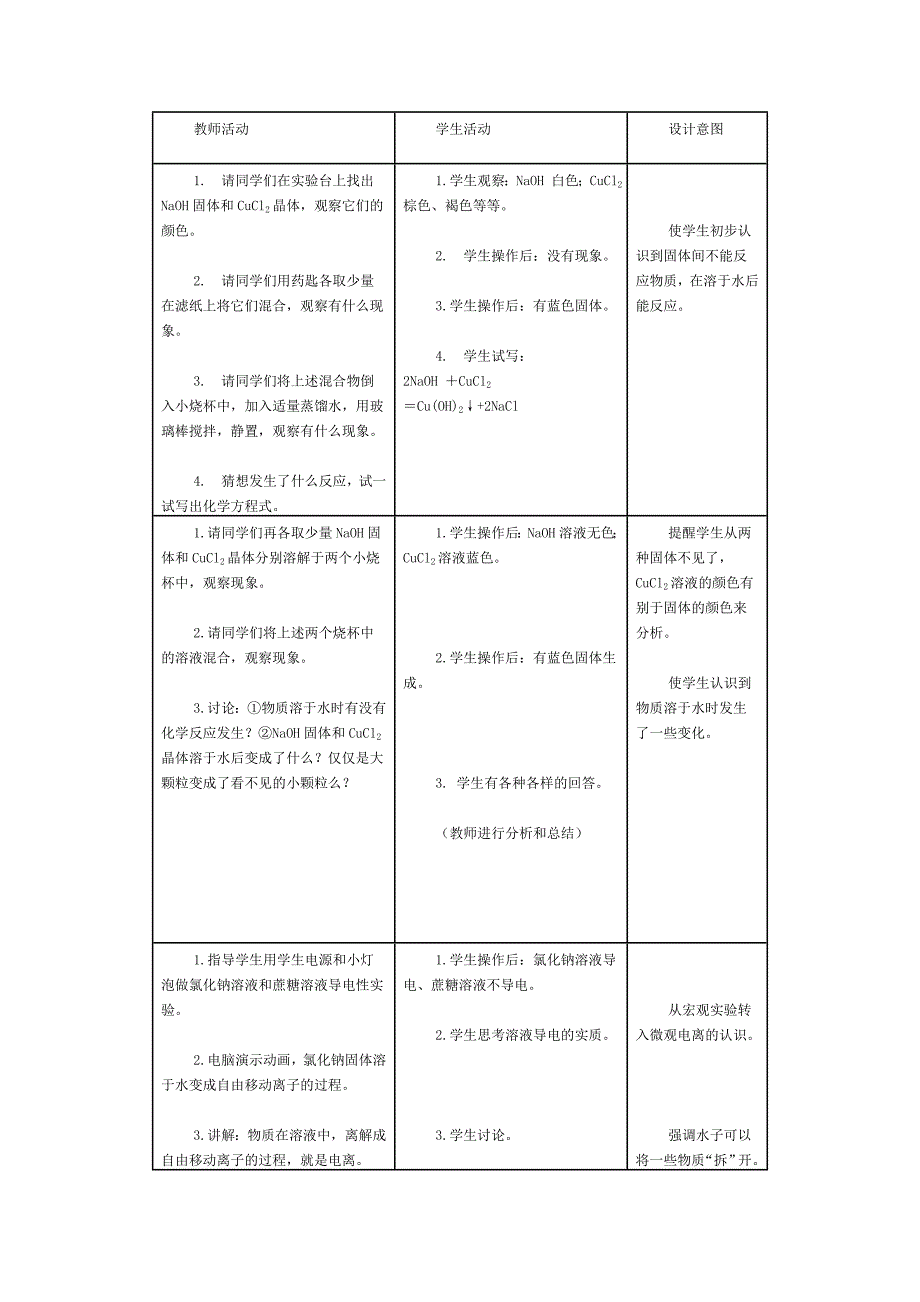 酸碱盐在水中的电离教学设计_第2页