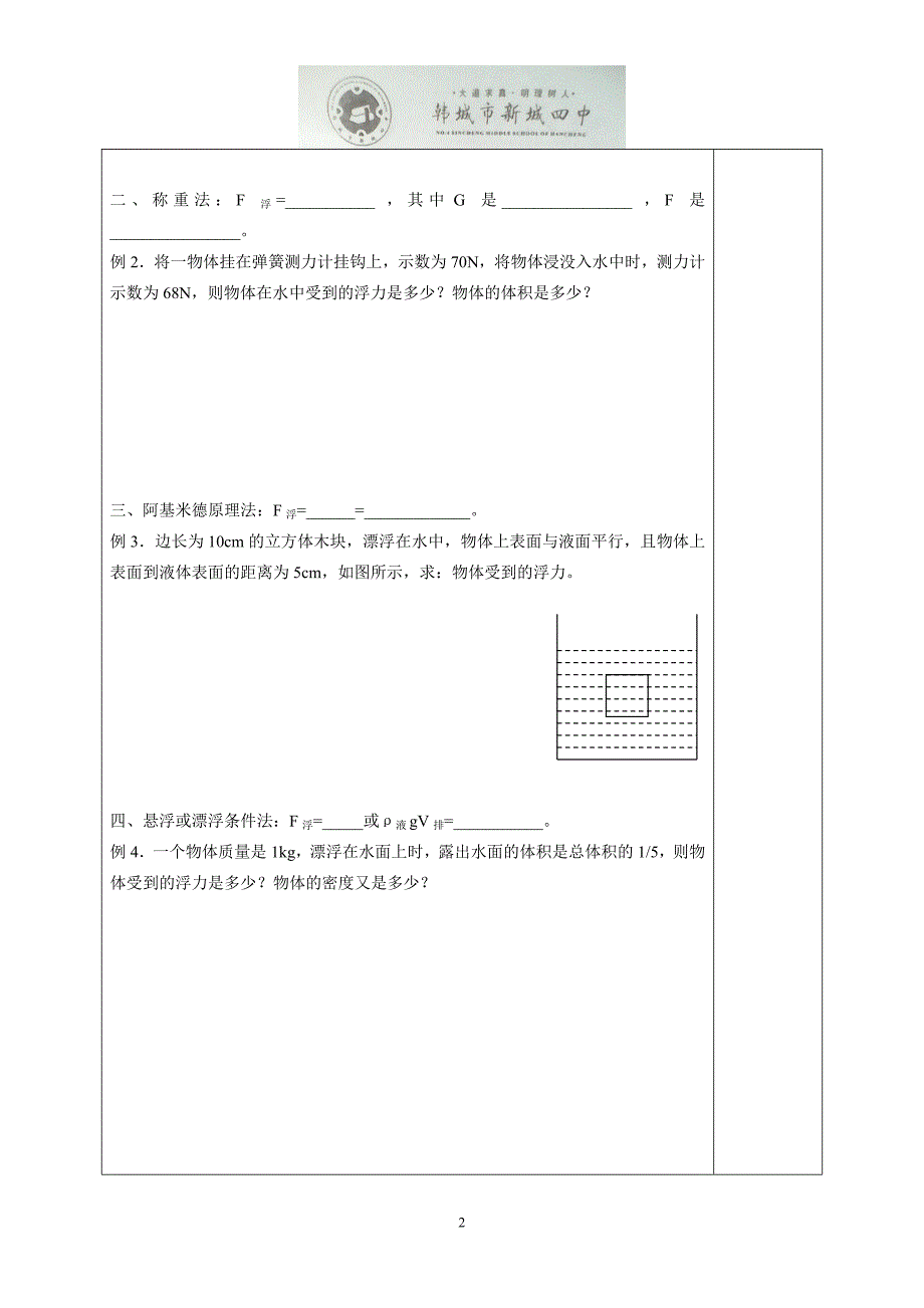 浮力的计算方法_第2页