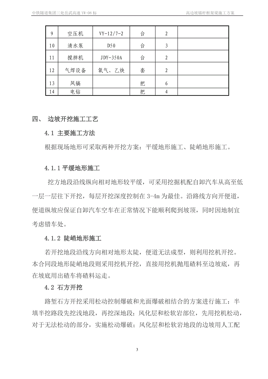 fm高边坡锚杆框架梁施工方案_第4页