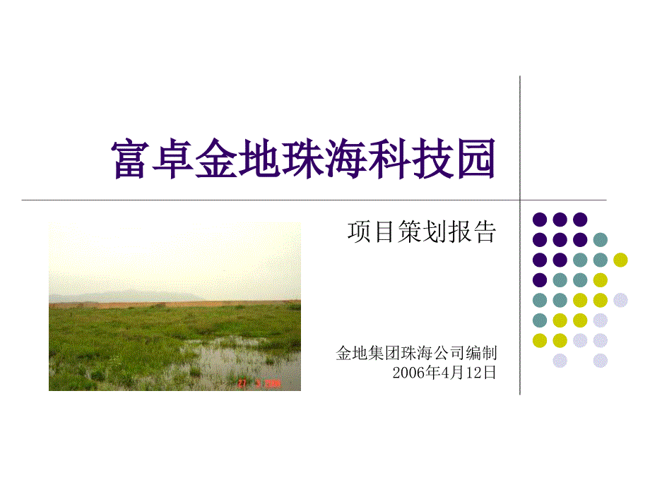 富卓金地珠海科技园策划报告33页_第1页