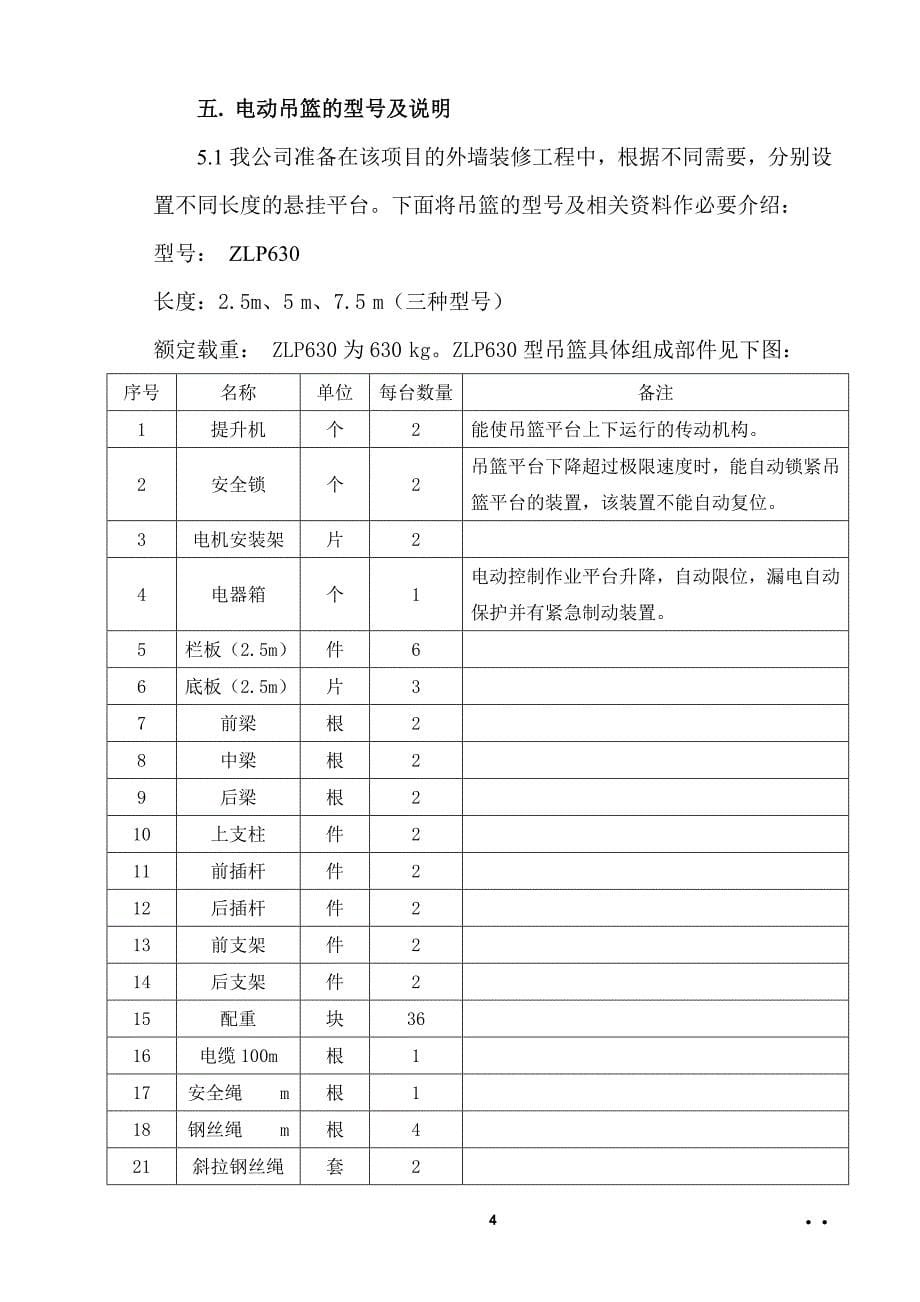 电动吊篮施工方案实用版[1]_第5页