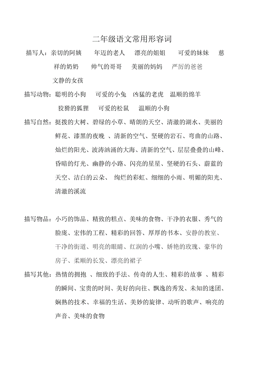 小学语文常用形容词_第1页