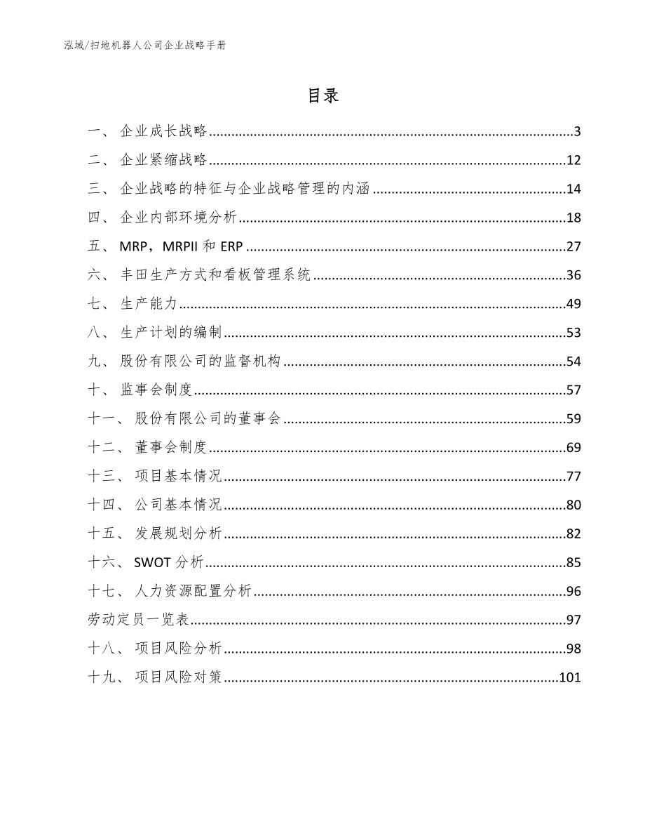 扫地机器人公司企业战略手册（范文）_第2页