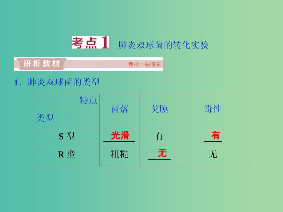 2019届高考生物一轮复习 第六单元 遗传的物质基础 第19讲 DNA是主要的遗传物质课件.ppt_第4页