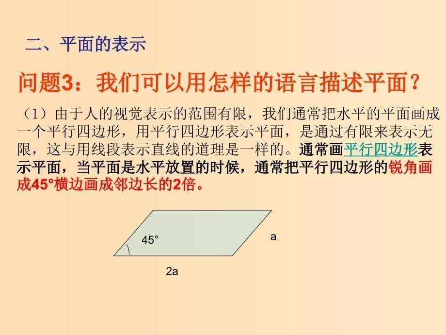 2018年高中数学 第1章 立体几何初步 1.2.1 平面的基本性质课件4 苏教版必修2.ppt_第5页