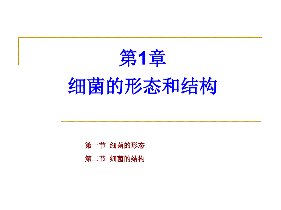 兽医微生物学教学课件2. 细菌总论形态、结构、生长繁殖_第1页