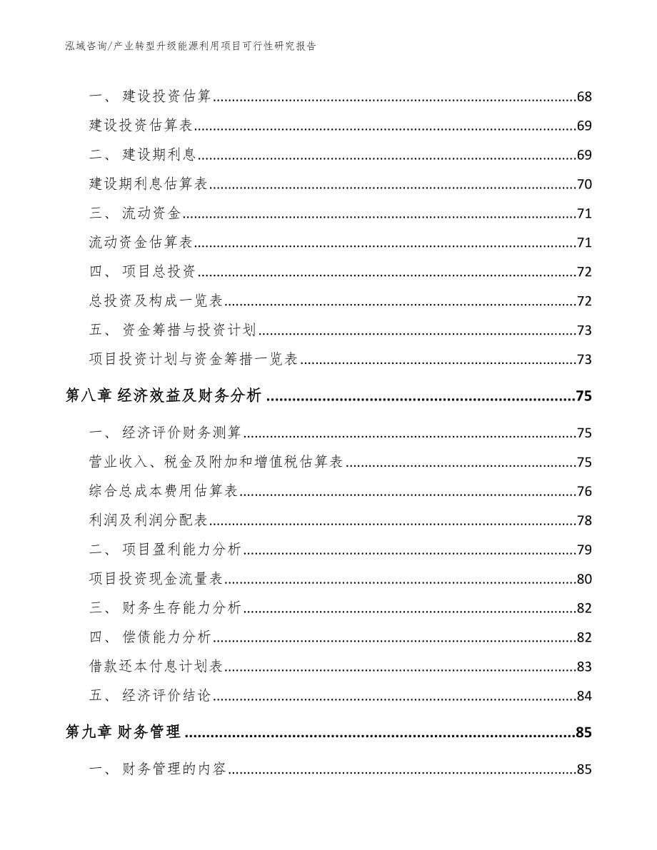 产业转型升级能源利用项目可行性研究报告_第5页