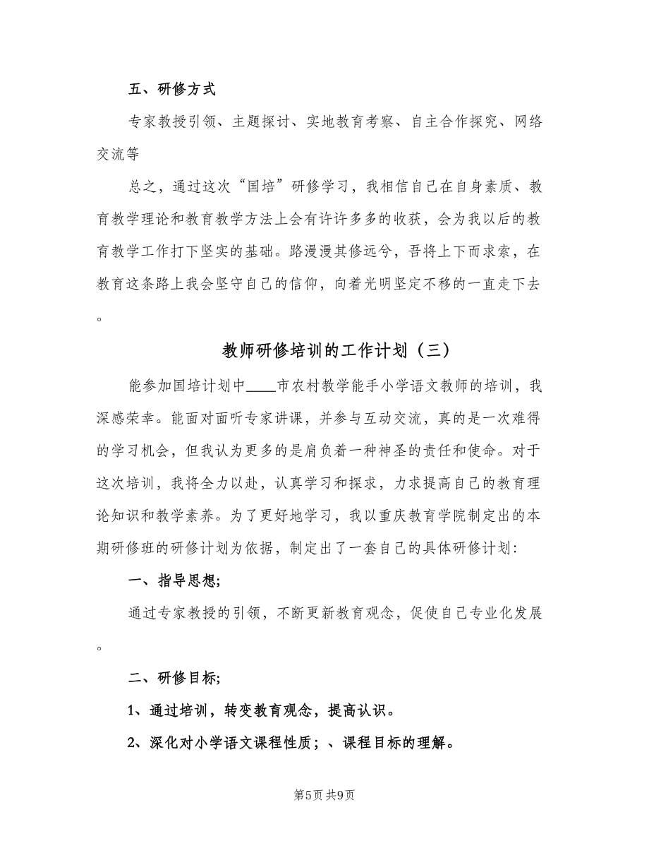 教师研修培训的工作计划（四篇）.doc_第5页