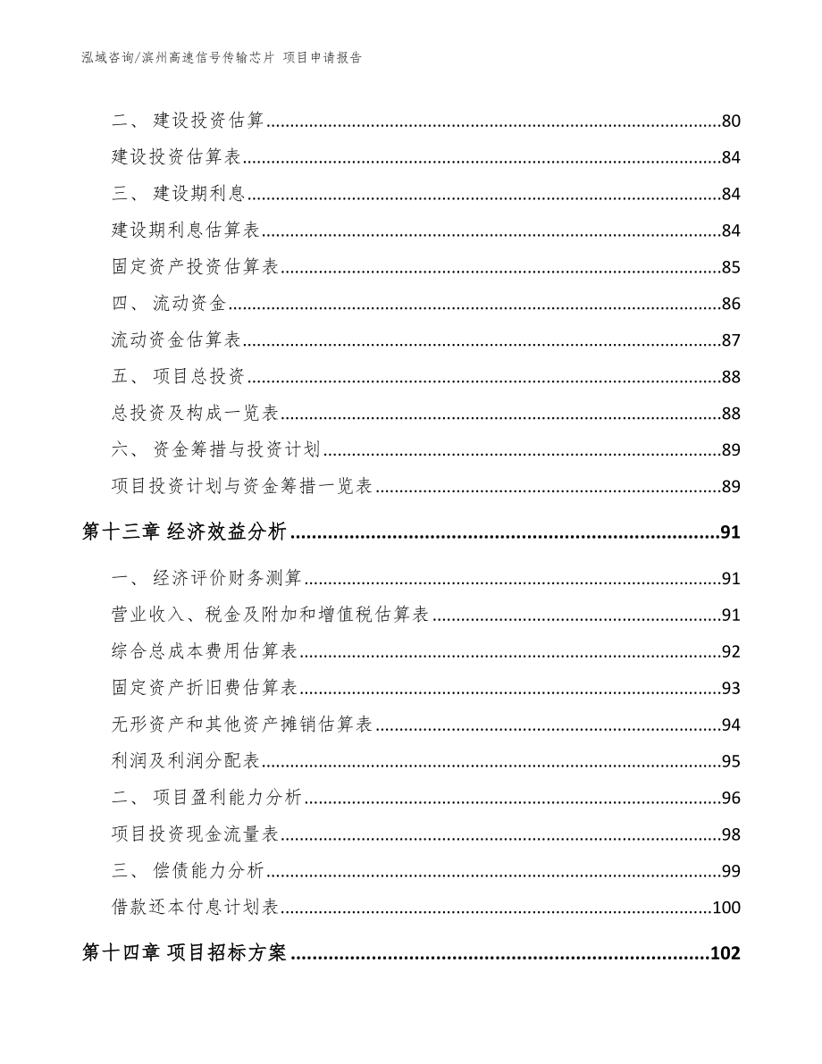 滨州高速信号传输芯片 项目申请报告【模板范文】_第4页