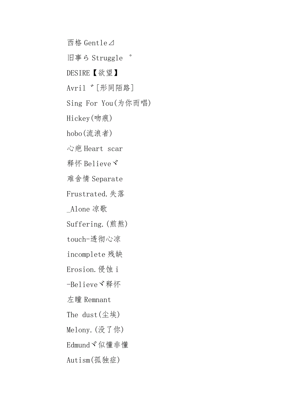 2021最伤感的英文网名_2021女生网名最火英文.docx_第4页