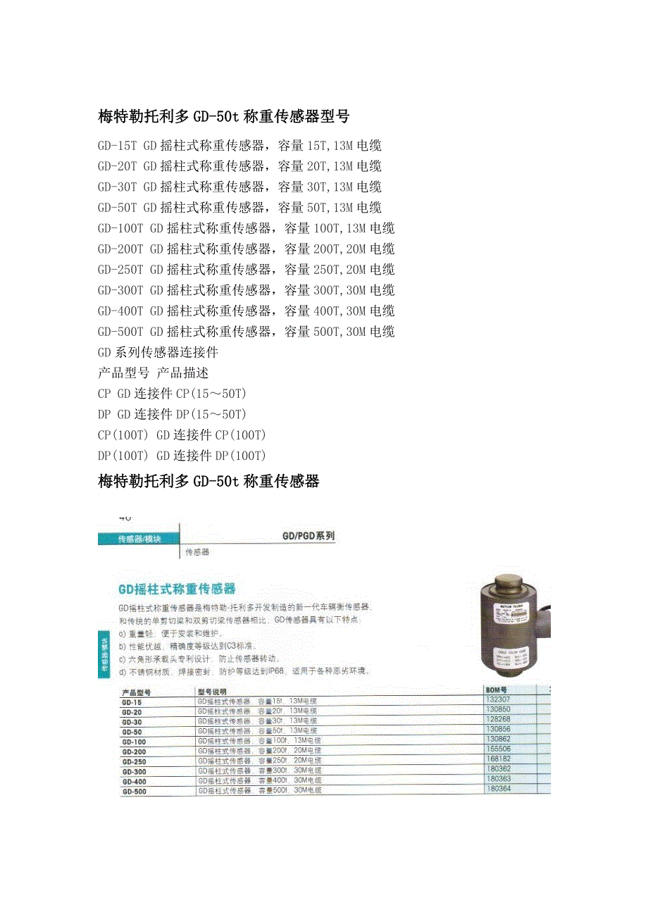 梅特勒托利多GD-50t称重传感器.doc_第2页