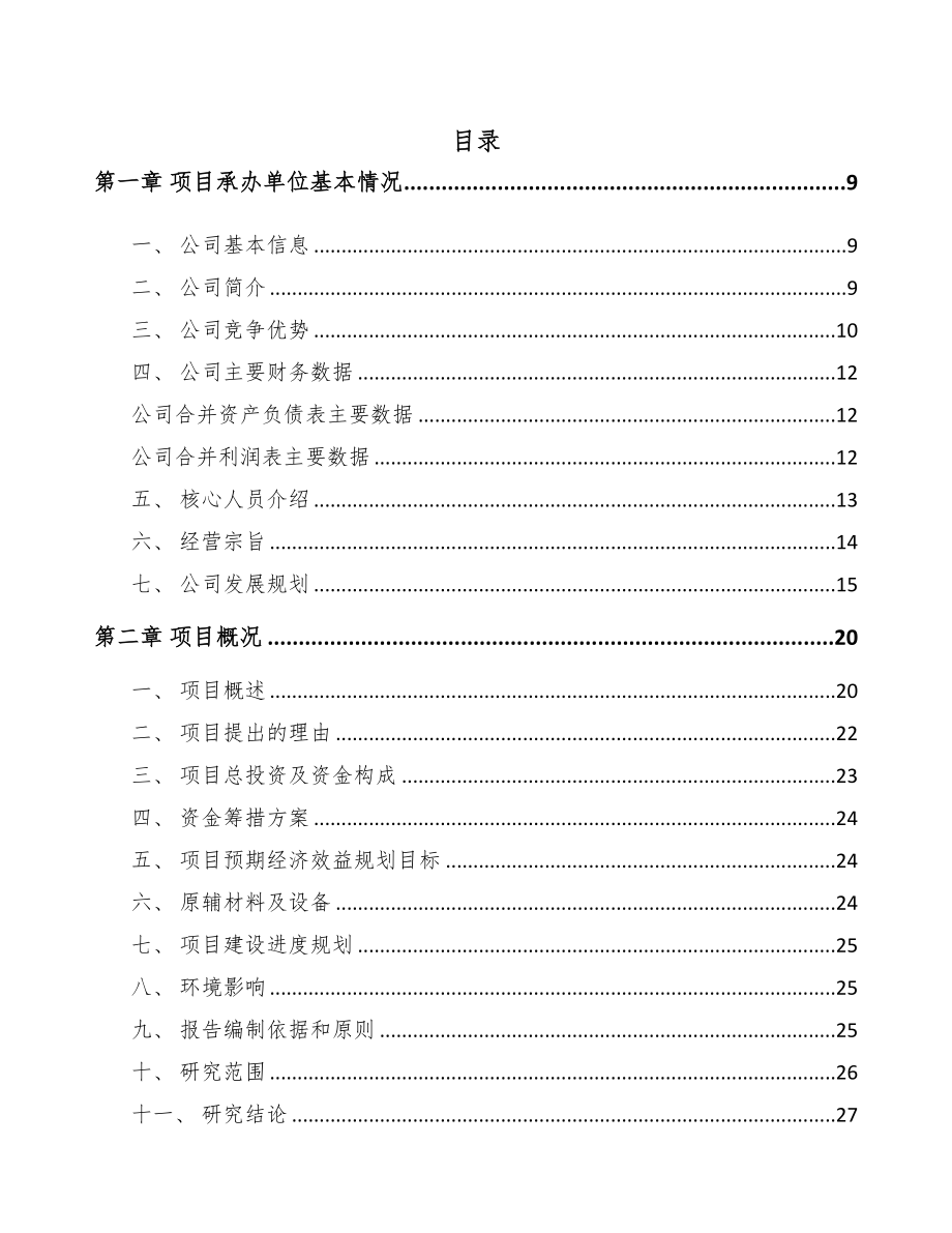 济南机床附件项目可行性研究报告(DOC 94页)_第1页