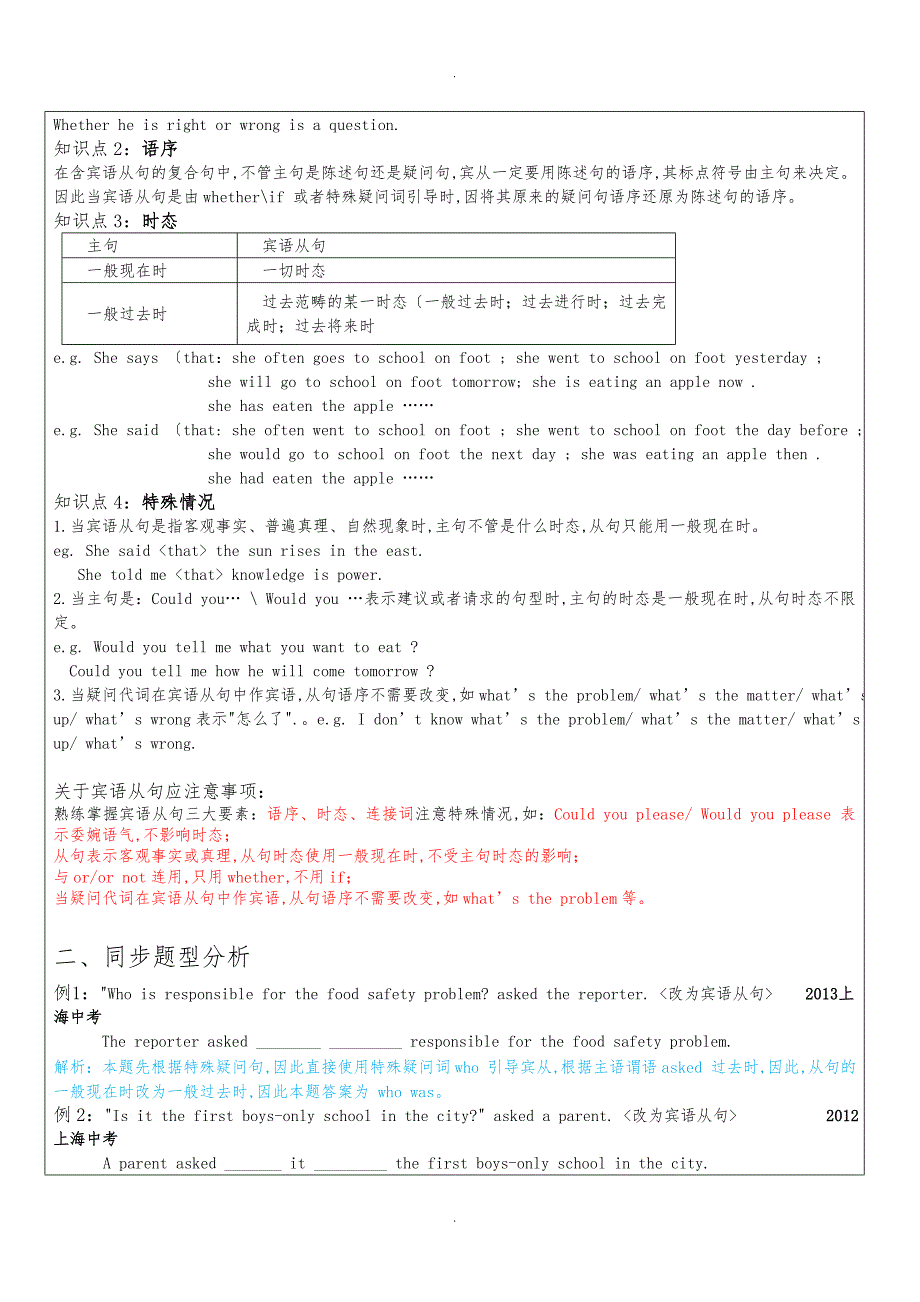 2019中考上海中考英语总复习—从句_第2页