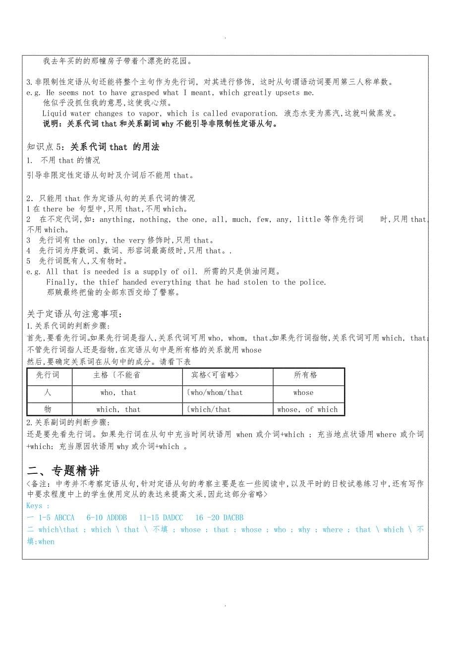 2019中考上海中考英语总复习—从句_第5页