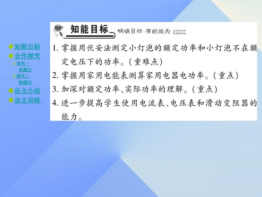 九年级物理全册 第16章 电流做功与电功率 第3节 测量电功率教学课件 （新版）沪科版_第2页