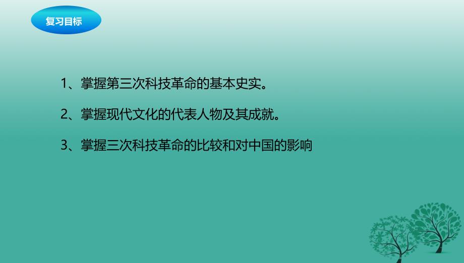 中考历史一轮专题复习现代科技文化课件_第2页