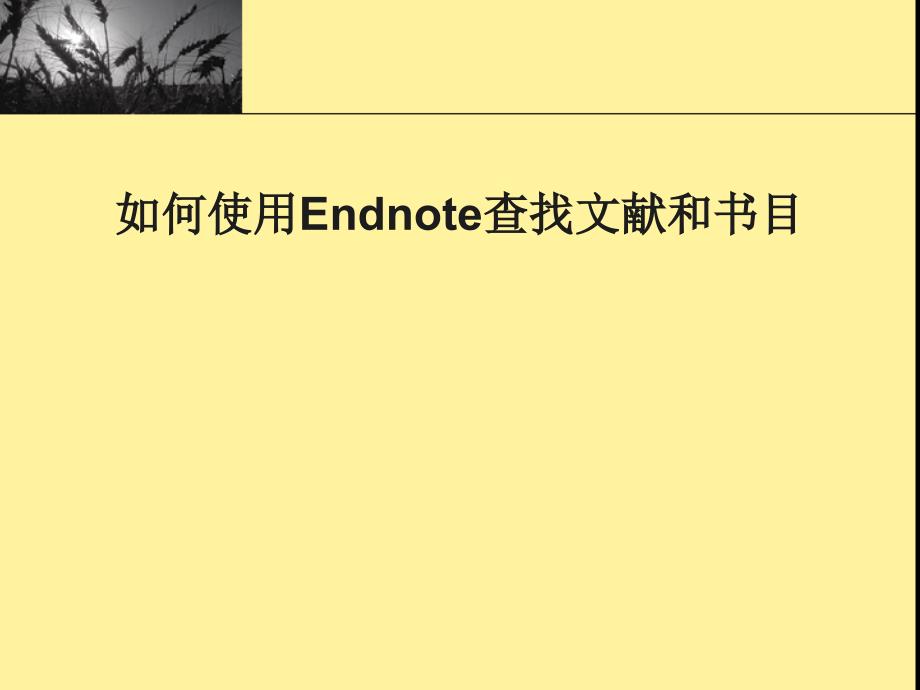 最新ENDNOTE使用方法入门培训_第4页