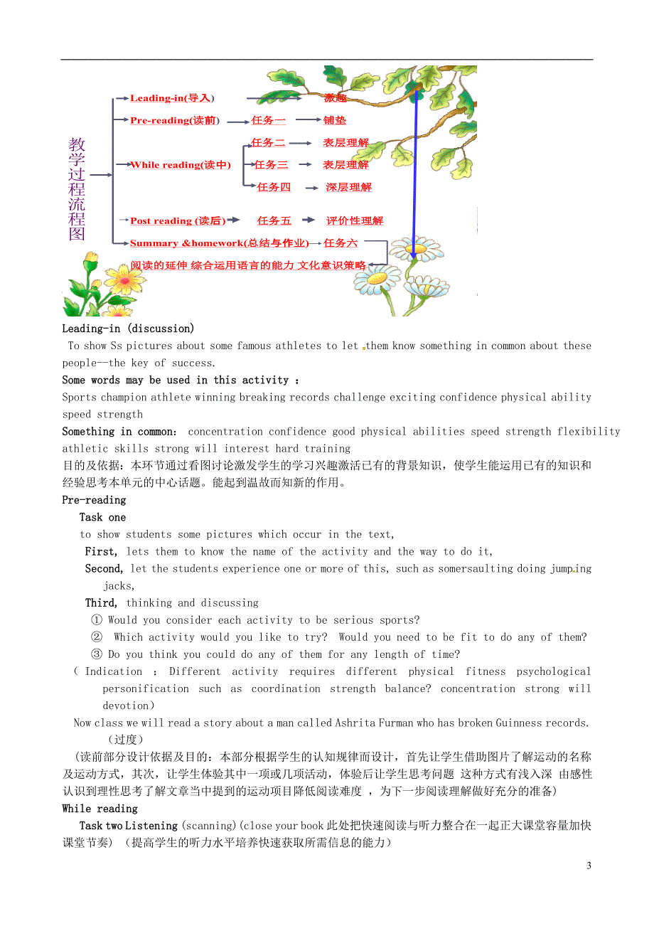 高中英语Unit1Breakingrecords教学设计新人教版选修9精品教育_第3页