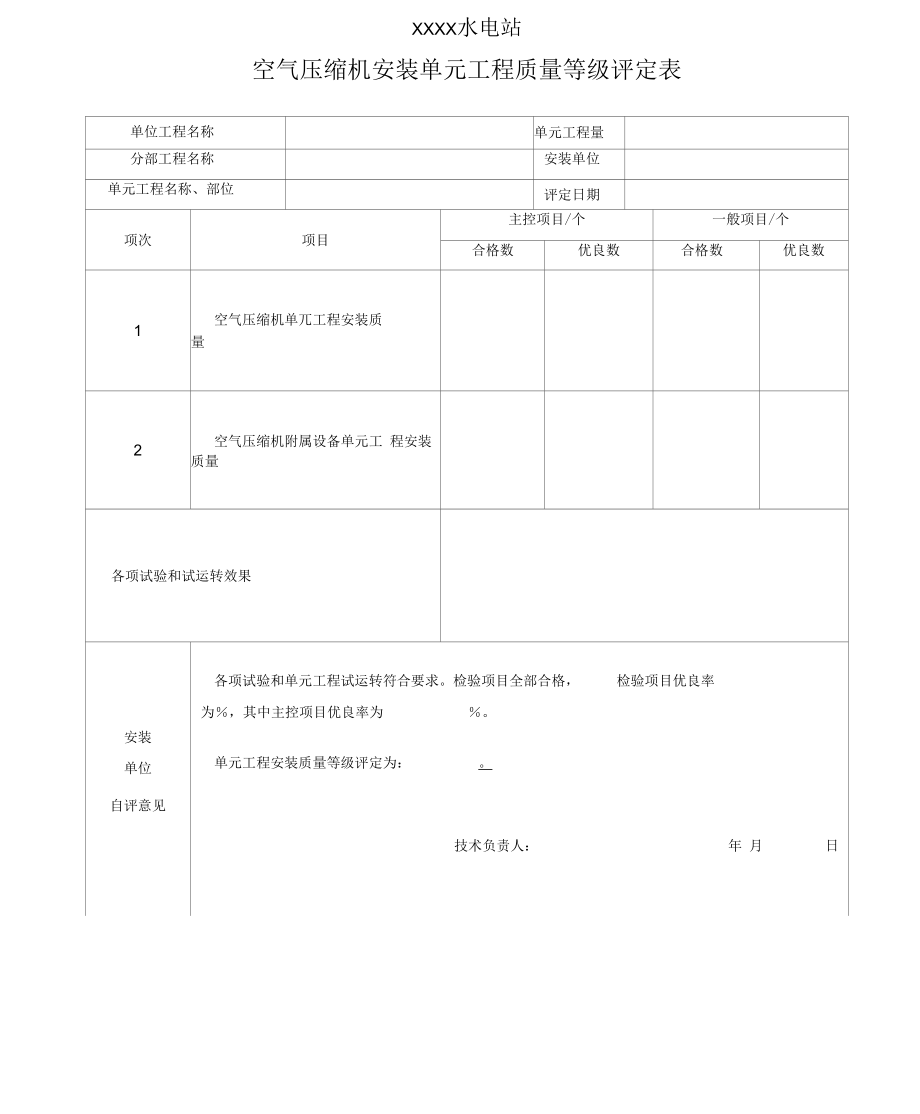 DLT5113.4-2012水利水电基本建设工程单工程质量等级评定实用标准第4部分：水力机械辅助设备_第1页