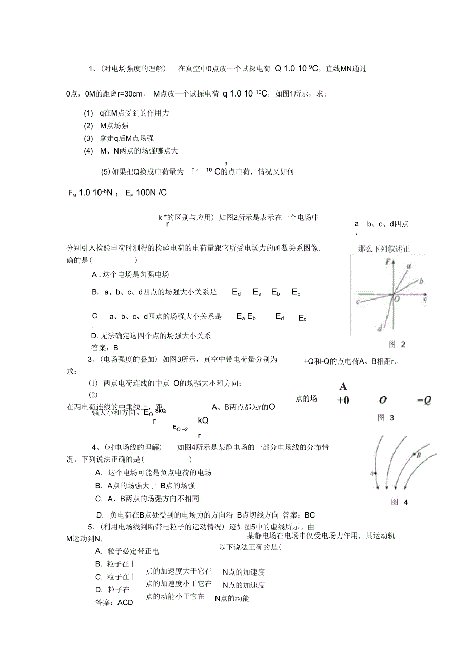 电场强度知识点总结_第5页