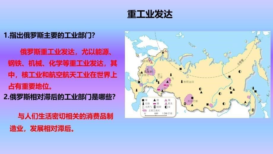 人教版七年级地理下册ppt课件第七章-第四节-俄罗斯-二-重工业发达-发达的交通_第5页