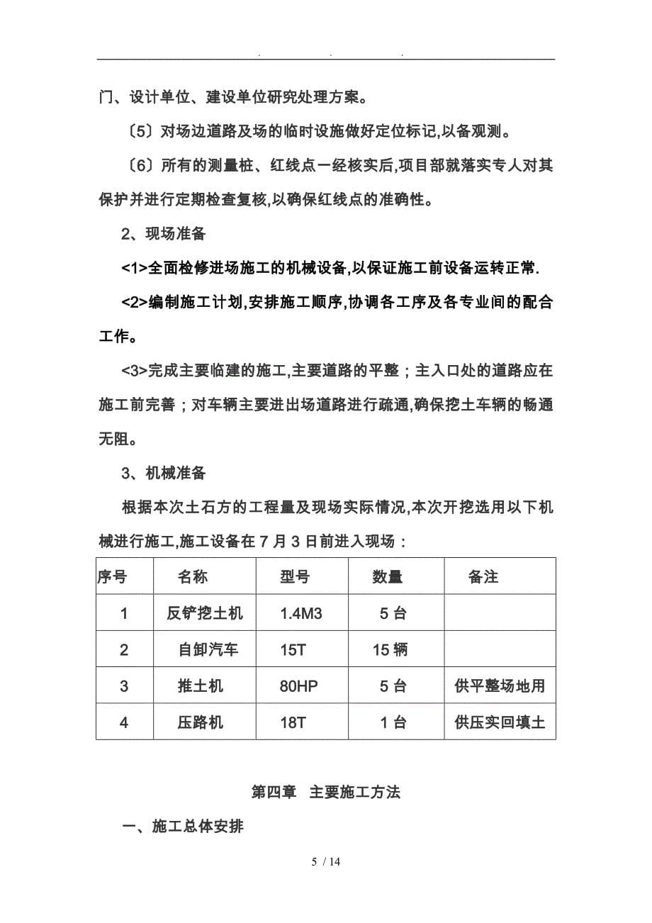 慈利昆仑宏业煤矸石发电厂土石方工程_第5页